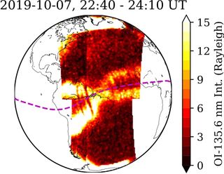 A second view of the X-shapes in the ionosphere